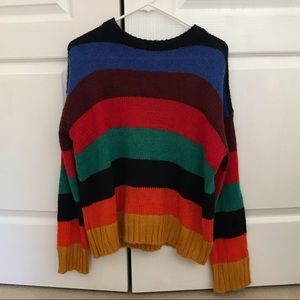 UO Bobby Boyfriend Striped Crew Neck Sweater